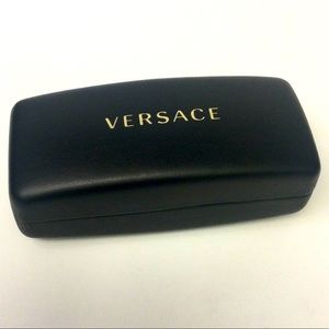 Versace eyeglasses case with wipe